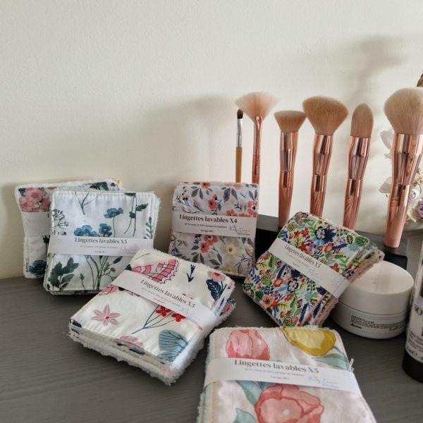 Lot de 5 lingettes en éponge de bambou