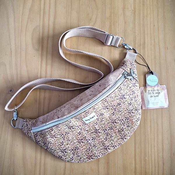 sac banane en liège de luxe imprimé (nouvelle collection)