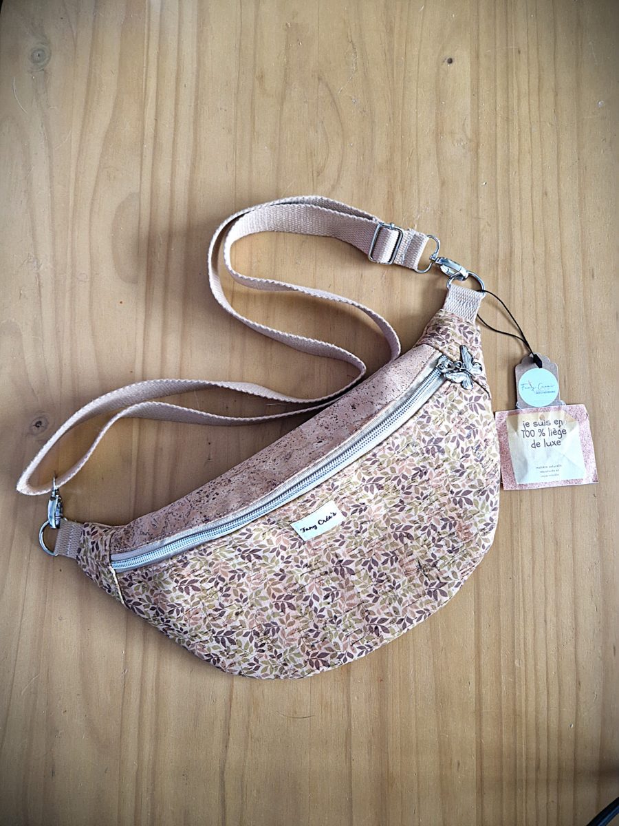 sac banane en liège de luxe imprimé (nouvelle collection)