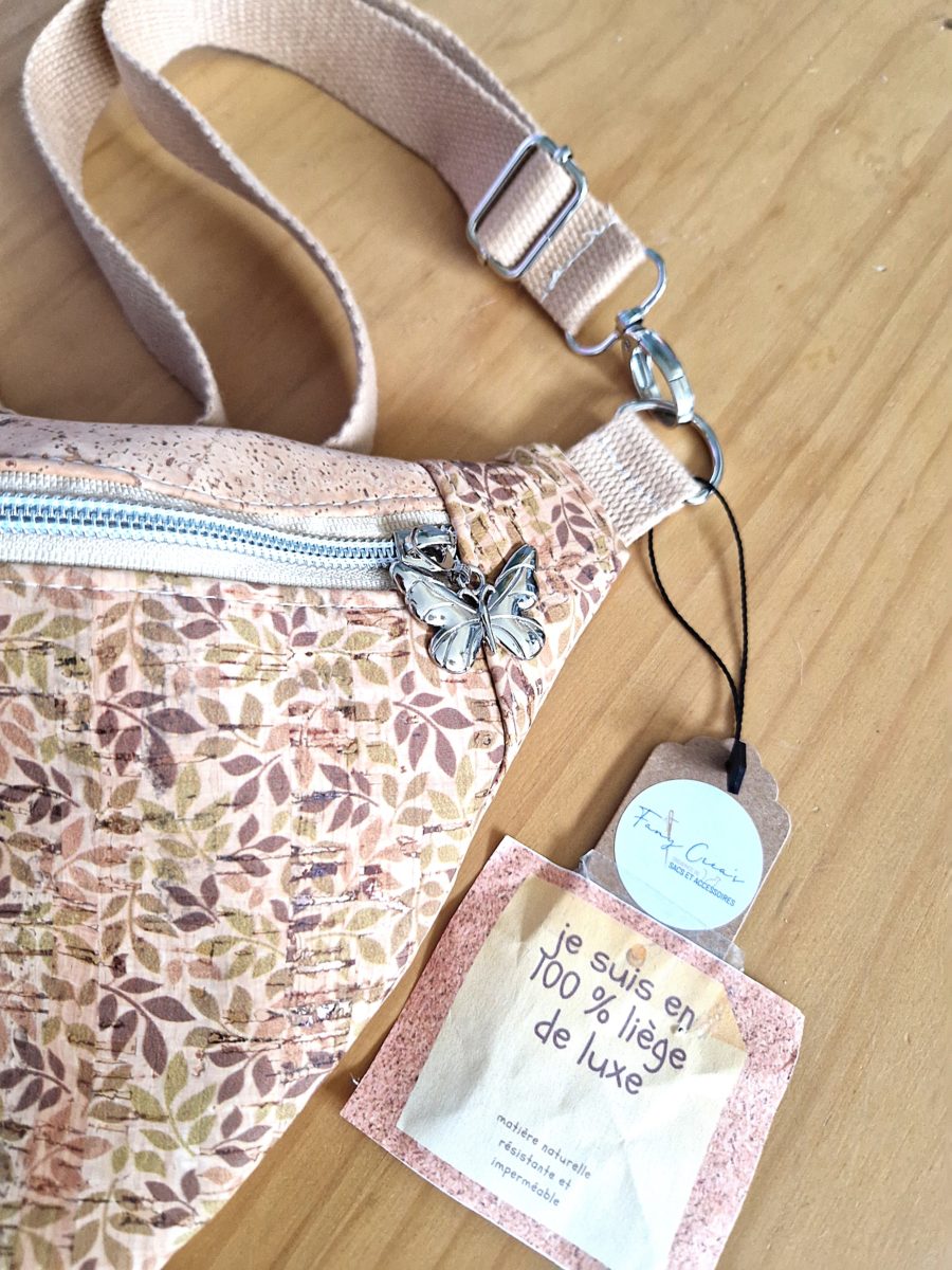 sac banane en liège de luxe imprimé (nouvelle collection) – Image 3