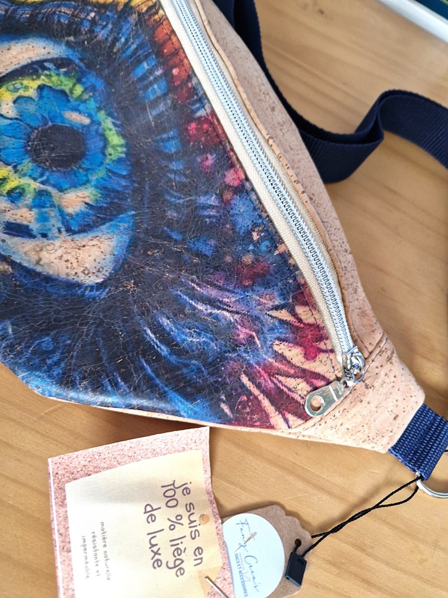sac banane en liège de luxe imprimé  (nouvelle collection) – Image 3