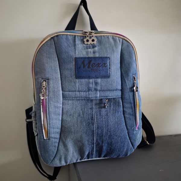 Sac à dos "Ludo" jean upcyclé