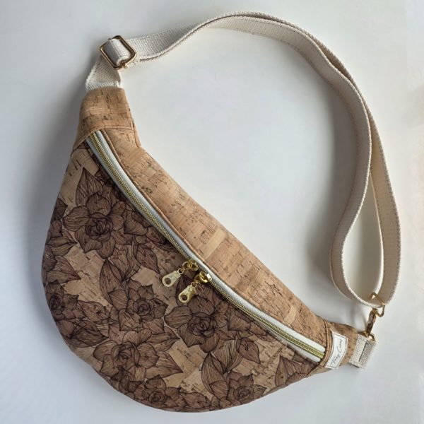 sac banane en liège de luxe imprimé (nouvelle collection)