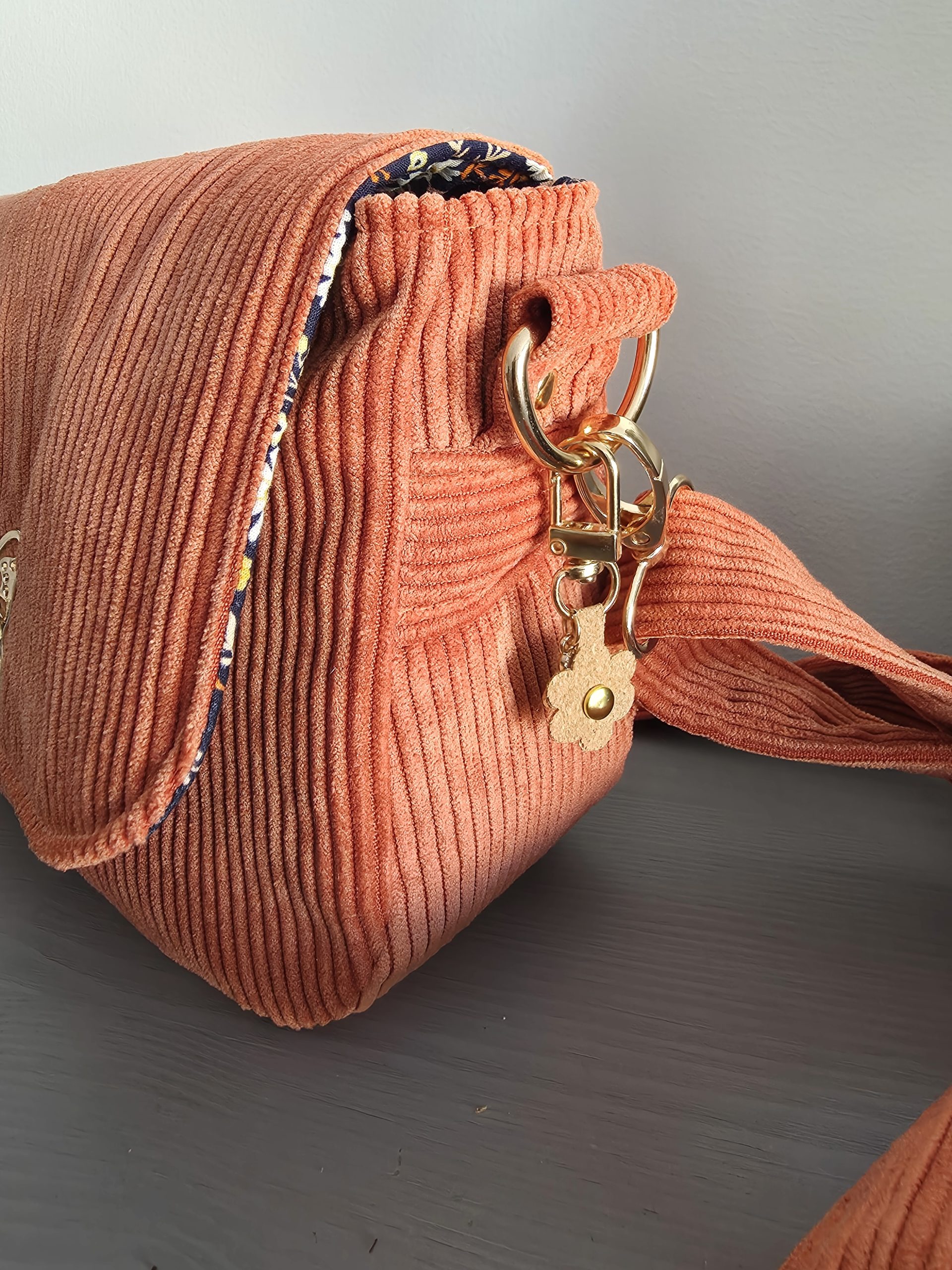 Sac NOLA personnalisable en velours côtelé – Image 2
