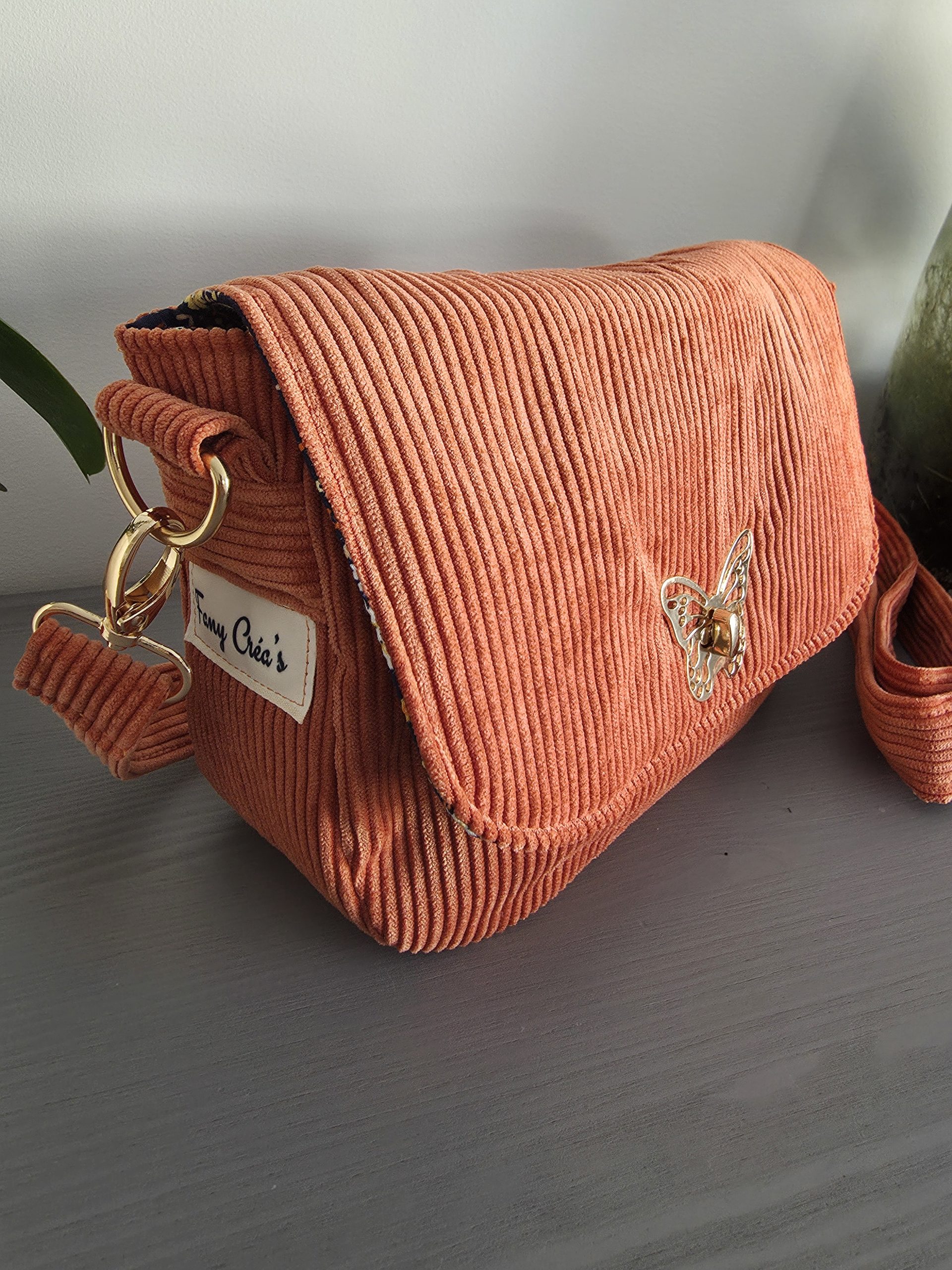 Sac NOLA personnalisable en velours côtelé